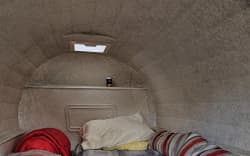 One of the pods in The Village of Hope, Rotorua.