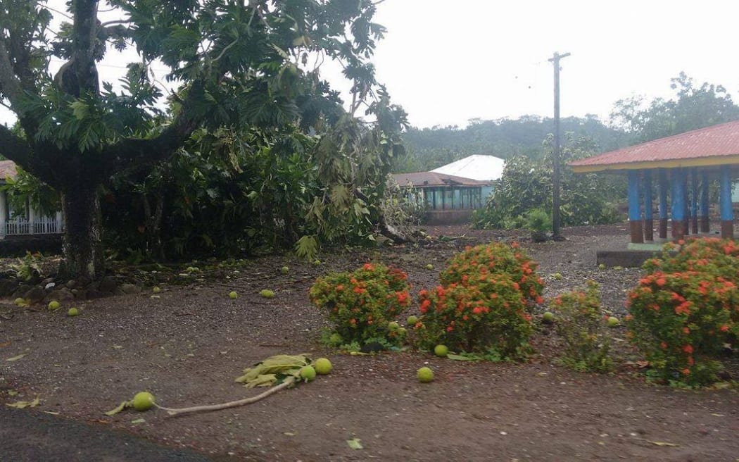 Overnight damage caused by tropical cyclone Amos