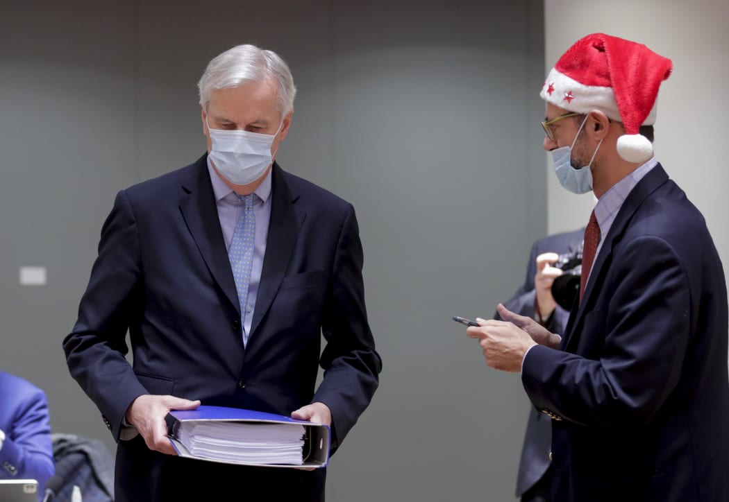 European Union's chief Brexit negotiator Michel Barnier attending a meeting in Brussels.