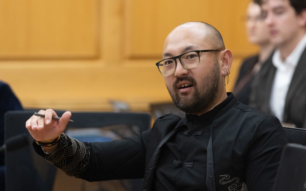 Green MP, Lawrence Xu-Nan taking part in Parliament's triennial Standing Orders Review.