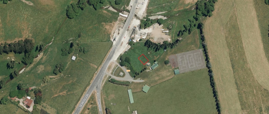 Highlighted in red is the proposed freedom camping site
