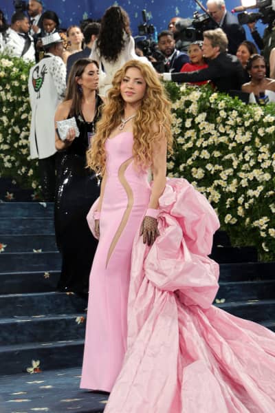Shakira attends the 2025 Met Gala Celebrating "Superfine: Tailoring Black Style" at Metropolitan Museum of Art on May 05, 2025 in New York City.