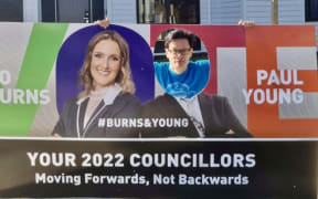 Howick Ward councillor Paul Young said nearly 20 of his campaign billboards this year have been defaced.