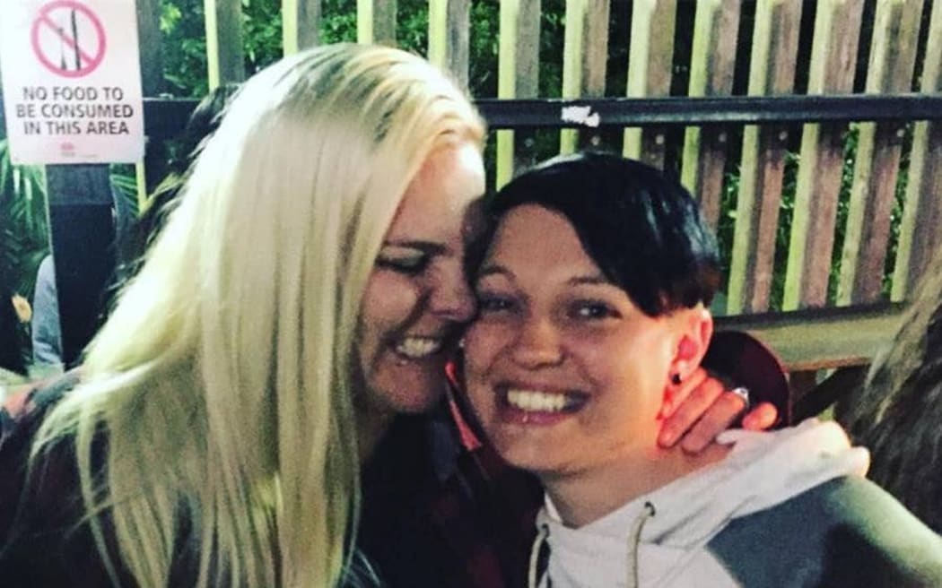 Any Laker (left) and Lauren Price are among the first same-sex couples to exchange vows after the law change in Australia.