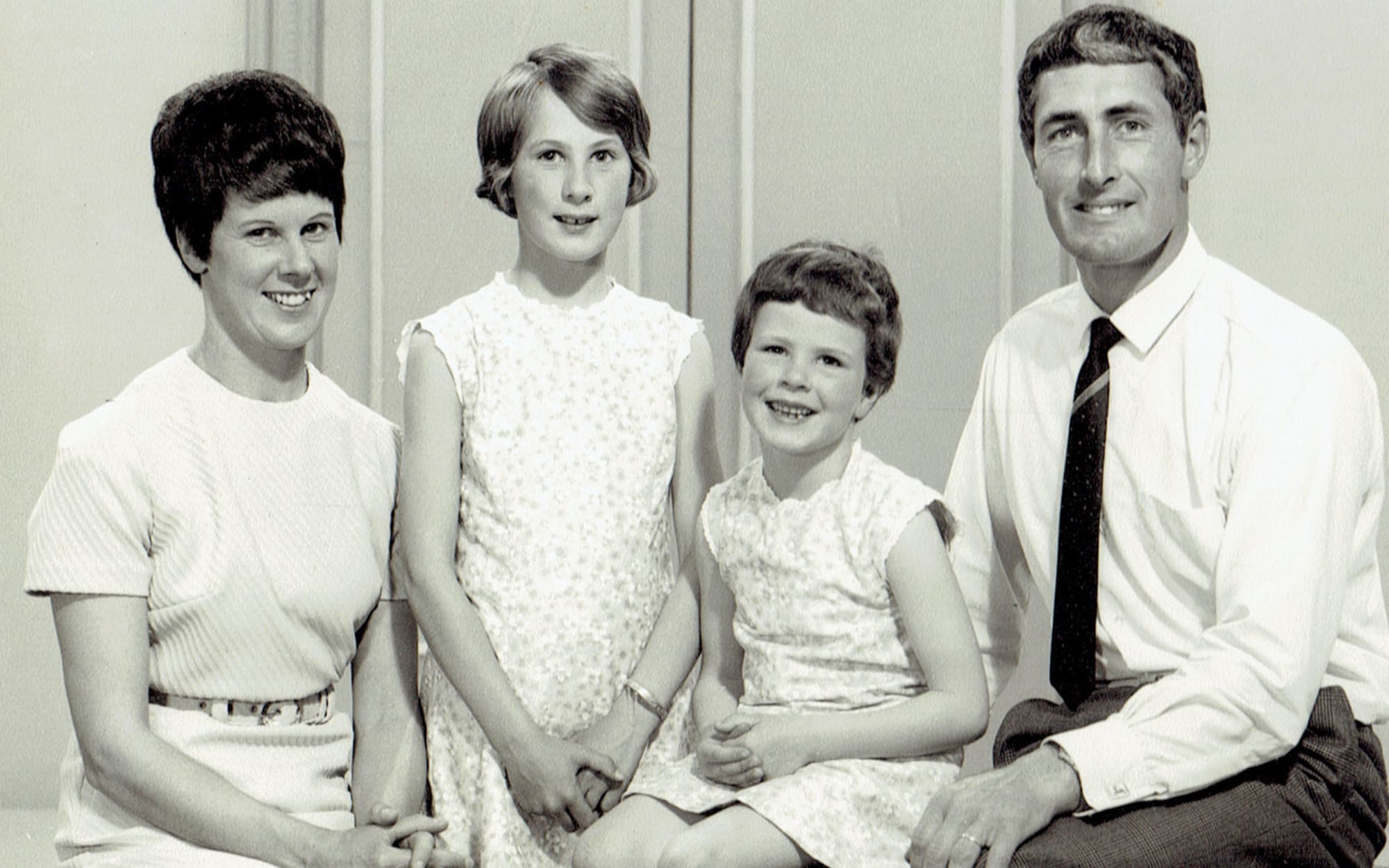 Rob and Muriel Ewan with daughters Gillian (6) and Kathryn (4).