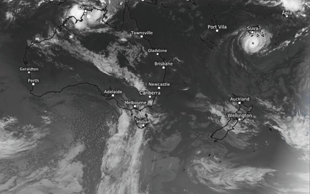 Cyclone Gita passed south of Fiji's main islands about midnight. NIWA warns it could loop south to New Zealand.