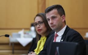 ACT leader David Seymour and National MP Agnes Loheni in committee