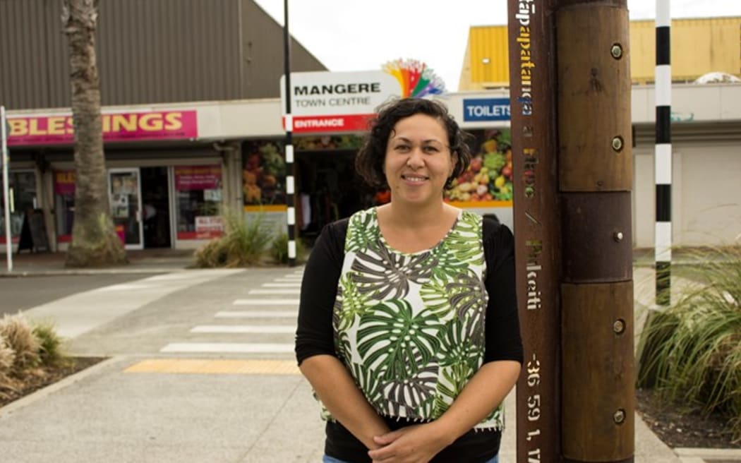 I AM Māngere chief executive Toni Helleur outside the Māngere Town Centre. Credit: Auckland Council (single use only)