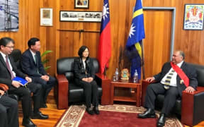 Tsai Ing-Wen meets Baron Waqa