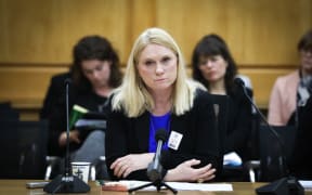 Law Commissioner Belinda Clark speaks to the Abortion Legislation Committee at Parliament