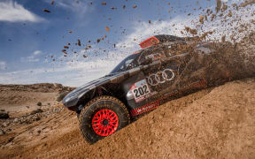 Spanish driver Carlos Sainz in action at the Dakar Rally.