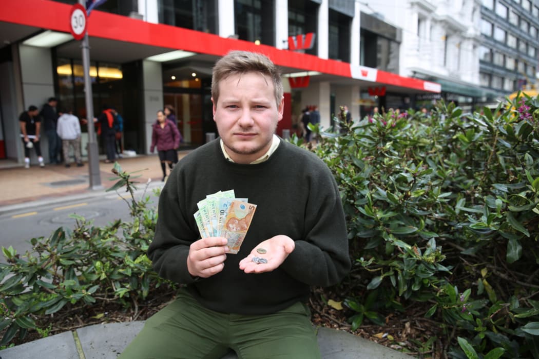 Rory McCourt says the $176.86 a student can borrow each week isn’t enough to live on, especially in cities like Auckland and Wellington.