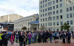 The Wellington Central Library and the City Council offices have been evacuated.