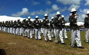 Tonga, military, parade, soldiers