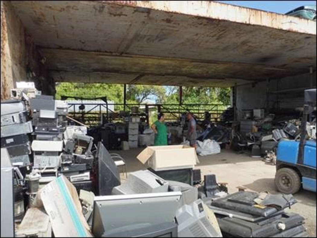 Over four months, E-waste items were collected in Rarotonga and sent to CIGT for dismantling and export.