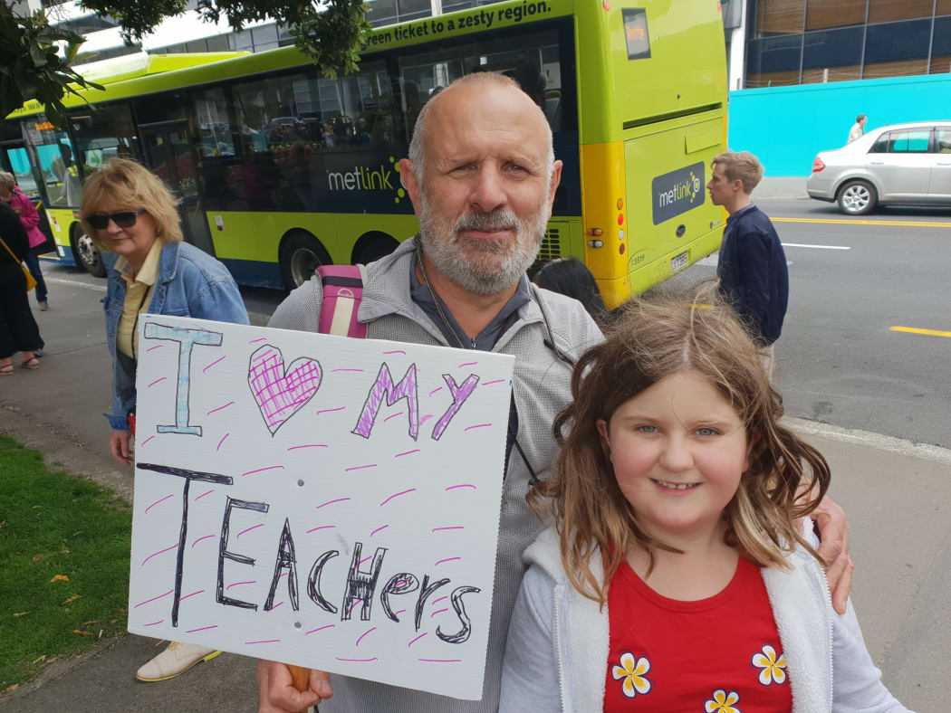 Parent Jim Frost with daughter Rhosyn