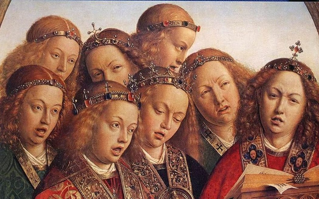 Detail from the Ghent Altarpiece, by Jan van Eyck