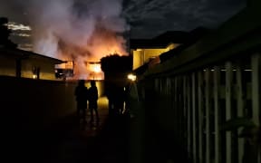 A fire in Paraparaumu, July 2024.