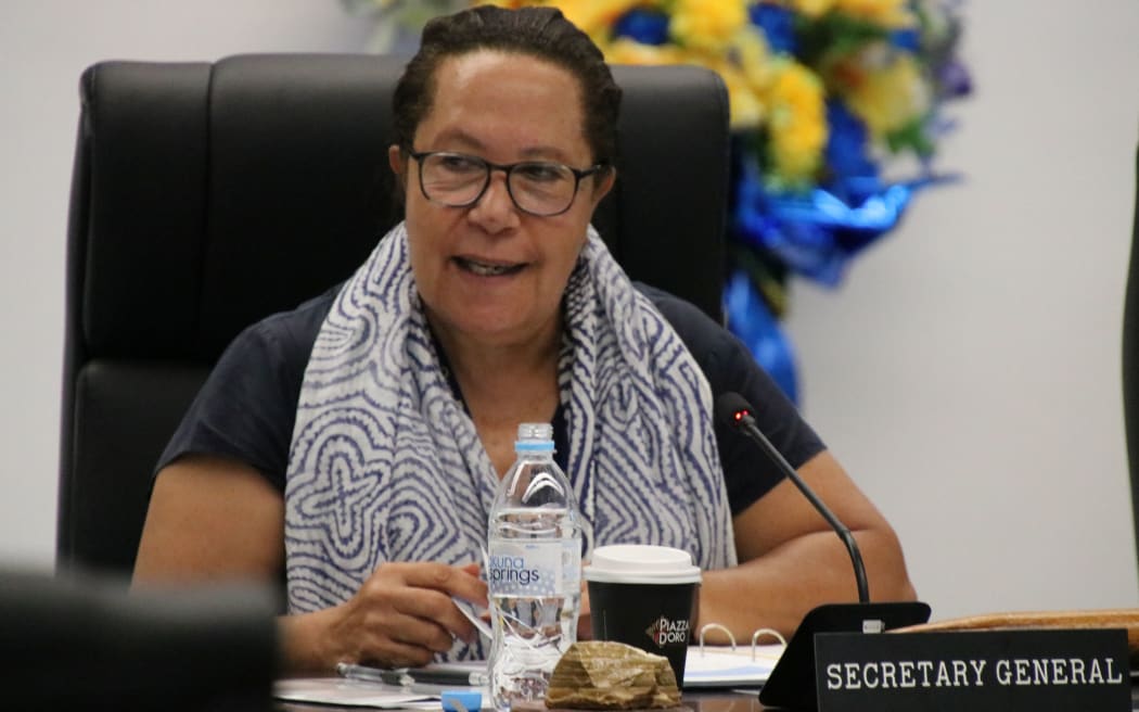 The Secretary-General of the Pacific Islands Forum Secretariat, Meg Taylor