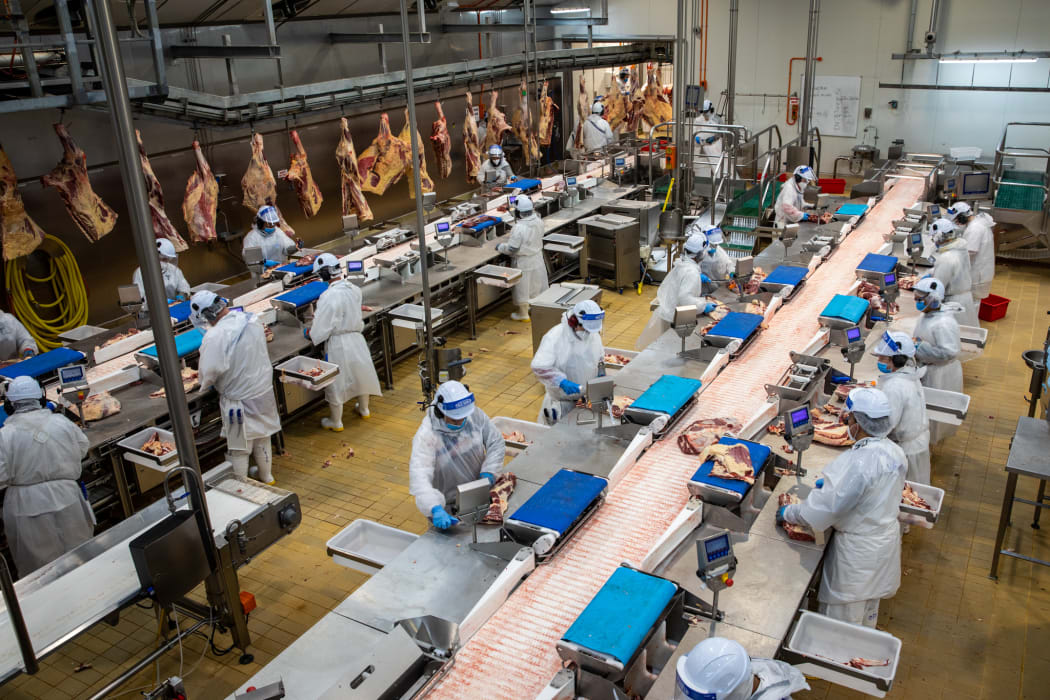 Mataura meatworks plant.