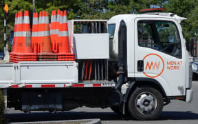 Christchurch's conemobile is set for a month-long collection of stray road cones.
Christchurch's conemobile is set for a month-long collection of stray road cones.