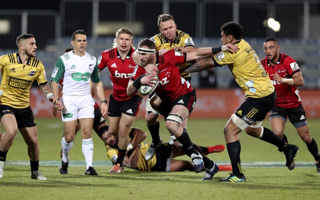 Kieran Read of the Crusaders. Crusaders vs. Hurricanes. 2019 Investec Super Rugby Semi Final. Orangetheory Stadium, Christchurch.