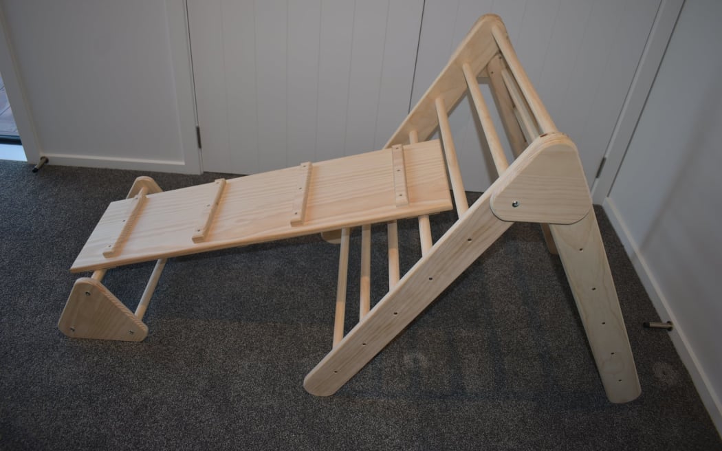 Wooden Wonders pikler triangle