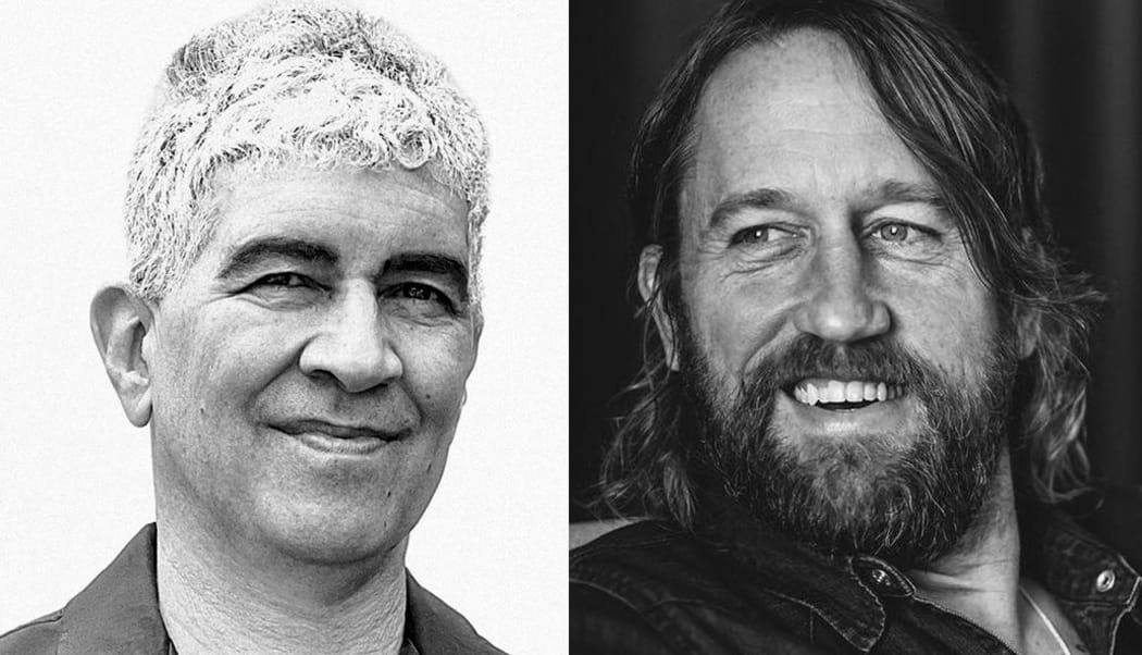 Pat Smear and Chris Shiflett of the Foo Fighters