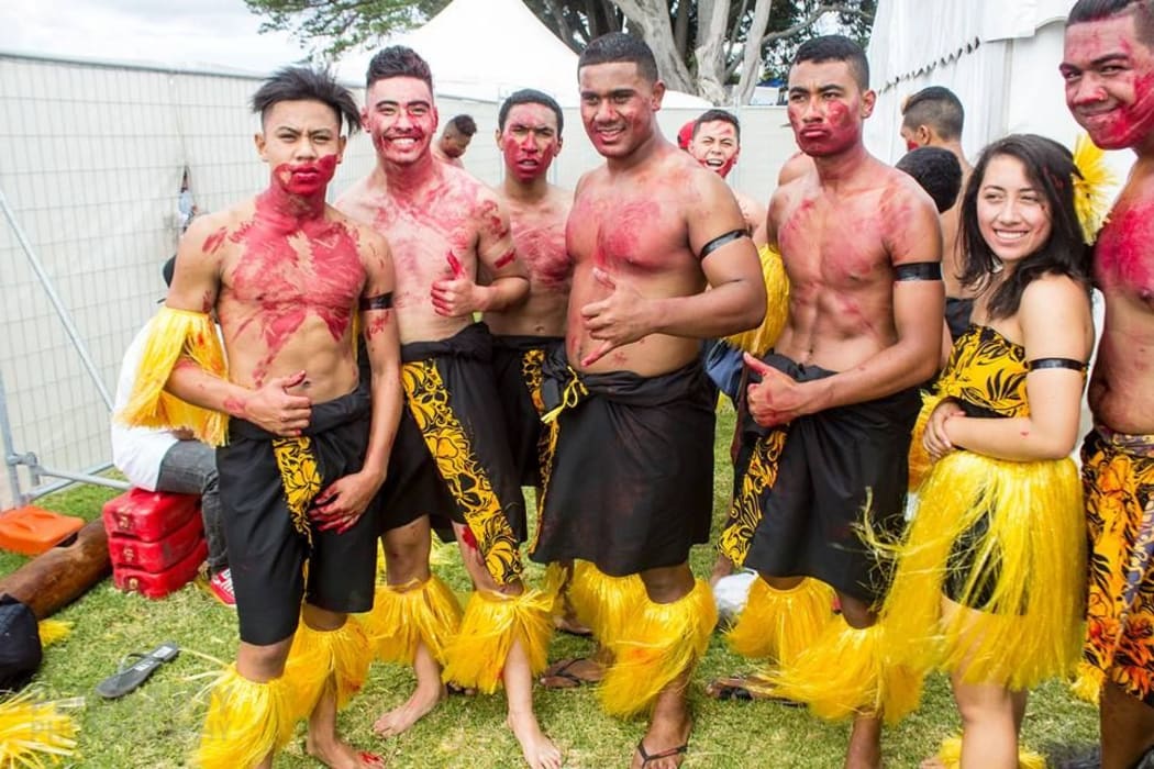 Backstage at Polyfest 2015.