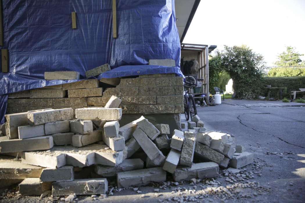 Gary Melville's house was badly damaged in the Kaikoura earthquake.