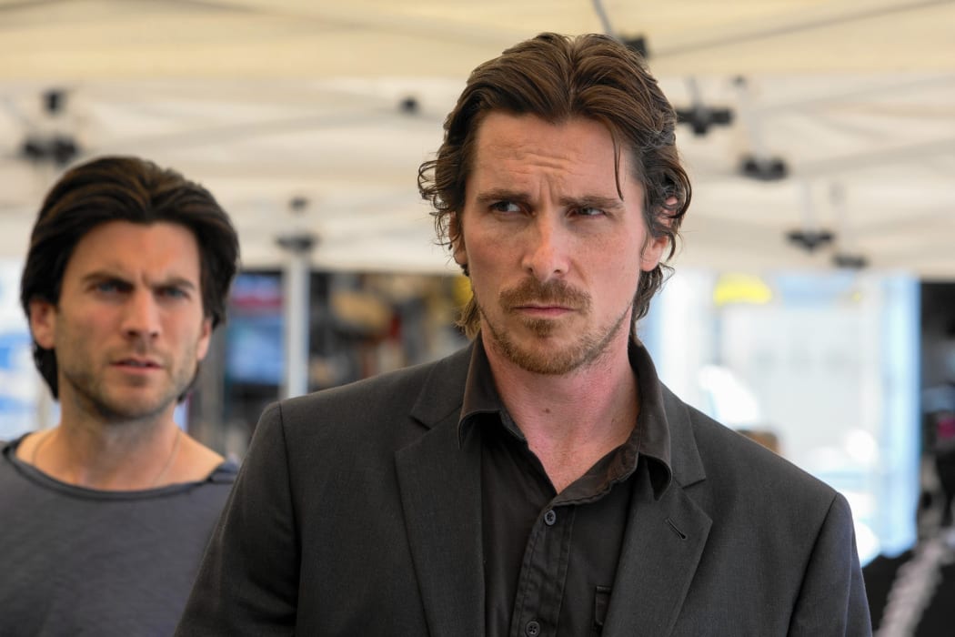Christian Bale as troubled screenwriter Rick with even more troubled brother Barry (Wes Bentley) in Malick’s Knight of Cups