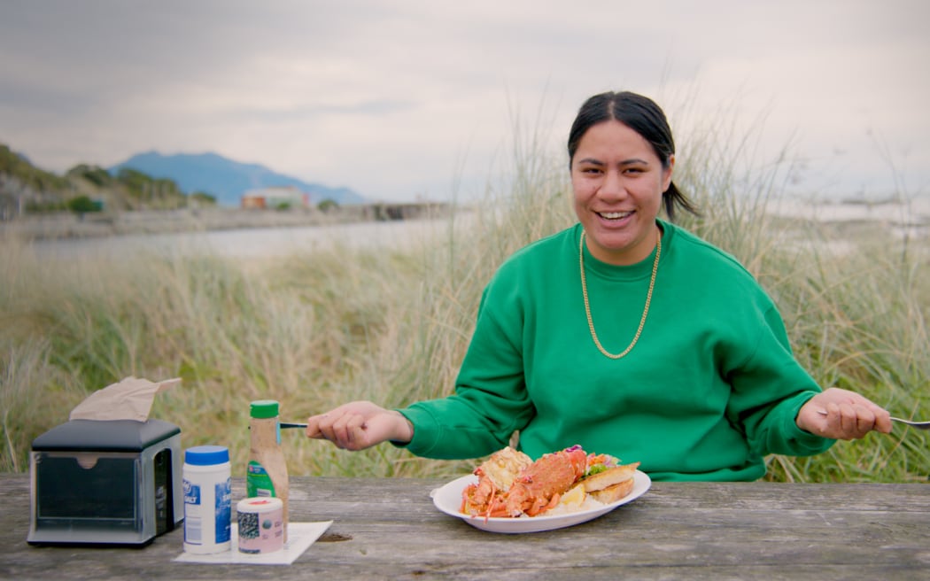 Bubbah enjoys Kaikoura BBQ