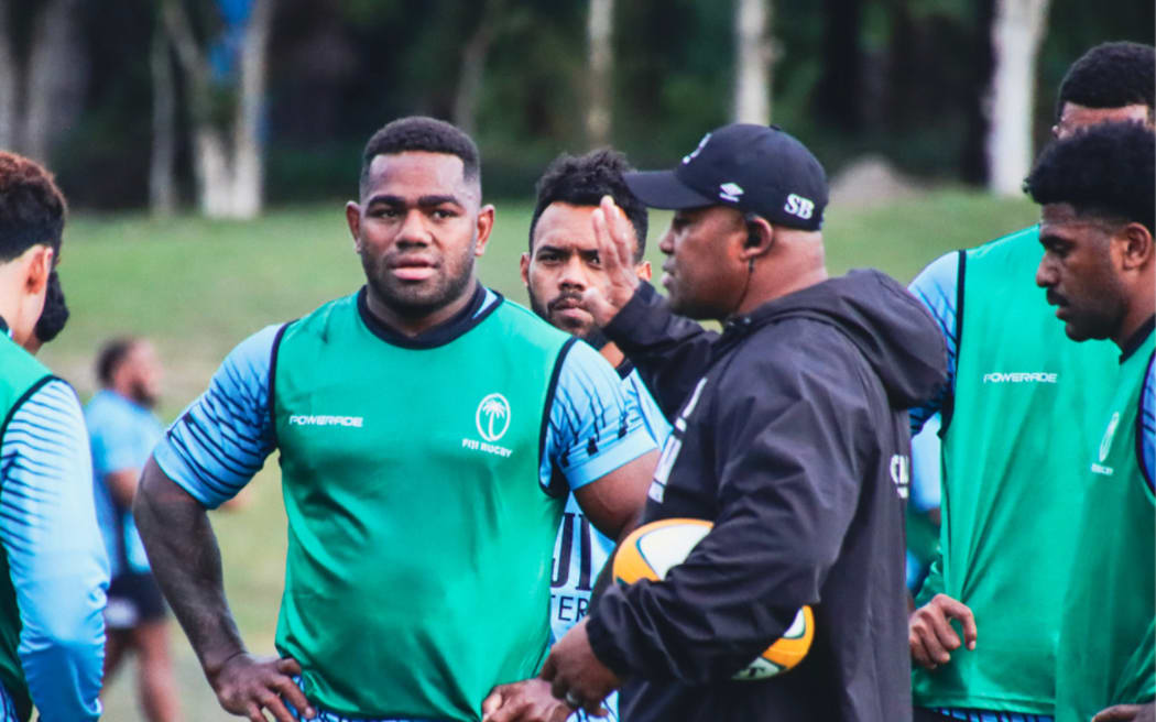 Tough Fiji winger Josua Tuisova and the Flying Fijians during a training session in Newcastle as they prepare for this Sunday’s Test match against the Wallabies. 1 July 2025