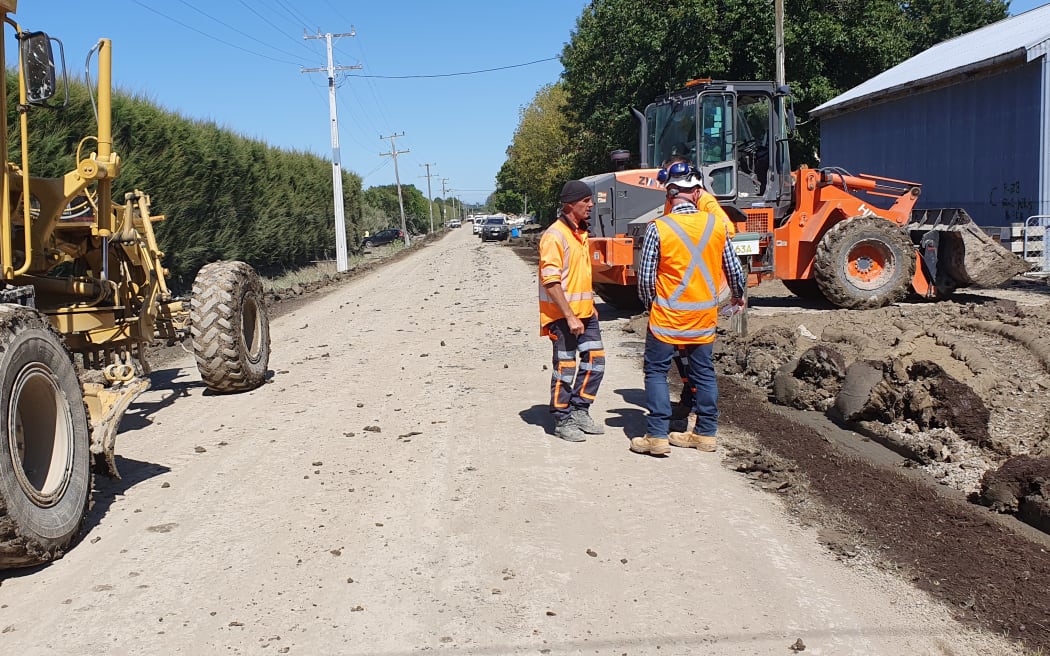 Road repairs are underway in Hawke's Bay.