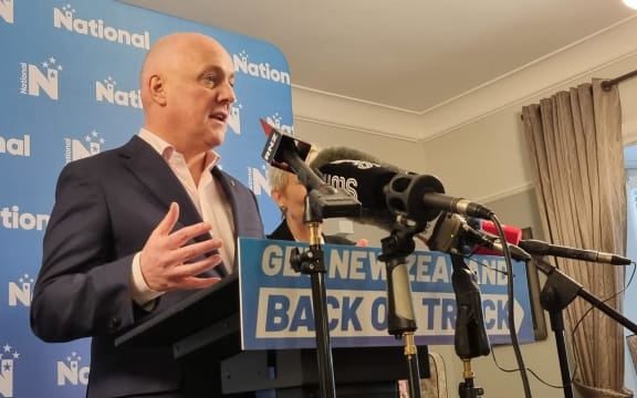 National Party leader Christopher Luxon announces the party list.
