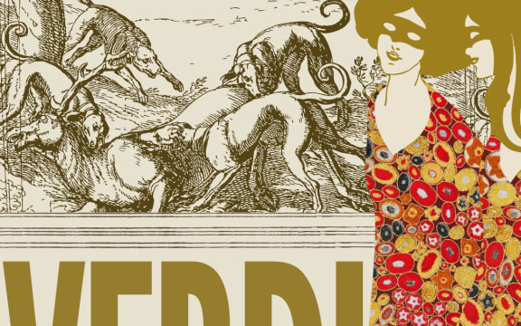 Poster for the Wellington Opera production of Verdi's "A Masked Ball".