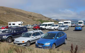 A rental vehicle in the South Island