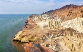 Hormuz Island in the Hormuz straight, south Iran.