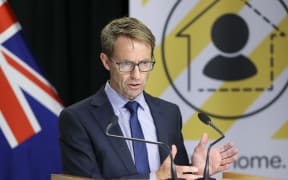WELLINGTON, NEW ZEALAND - APRIL 07: Director-General of Health Dr Ashley Bloomfield speaks to media during a press conference at Parliament on April 07, 2020 in Wellington, New Zealand.