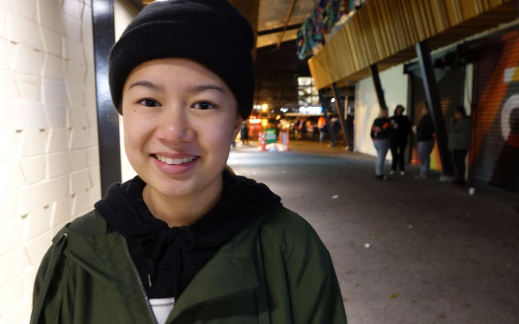 Student Deana Lao, 20 at Park Up for Ōtara