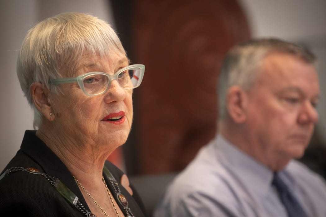 Rotorua mayor Steve Chadwick at the council meeting on 28 June