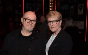Dave Dobbyn and manager Lorraine Downes