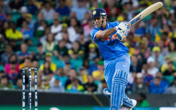MS Dhoni strikes out