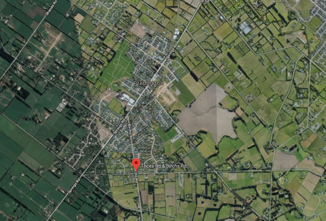 Twelve people have been injured in a crash between a bus and a car in Christchurch at the intersection of Birchs and Trices Roads in Prebbleton.