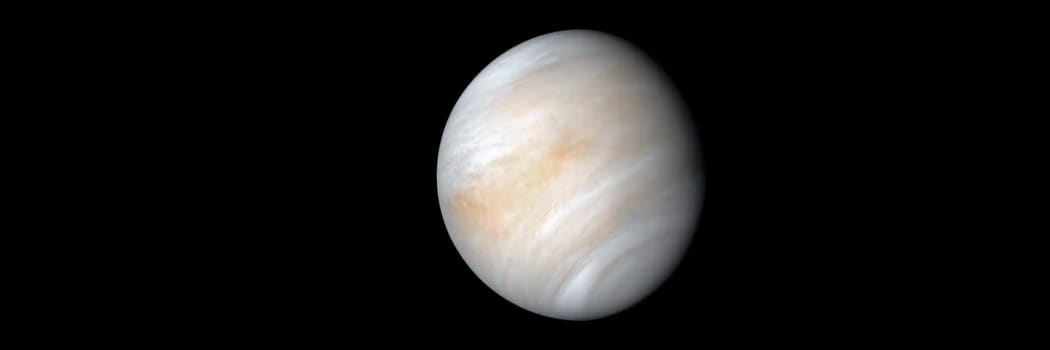 Contrary to its serene appearance, the clouded globe of Venus is a world of intense heat, crushing atmospheric pressure and clouds of corrosive acid.