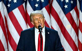 Former US President and Republican presidential candidate Donald Trump speaks during an election night event at the West Palm Beach Convention Center in West Palm Beach, Florida, on November 6, 2024. - Republican former president Donald Trump closed in on a new term in the White House early November 6, 2024, just needing a handful of electoral votes to defeat Democratic Vice President Kamala Harris. (Photo by Jim WATSON / AFP)