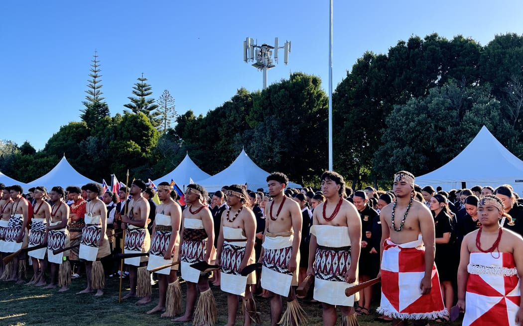Flag raising and powhiri at ASB Polyfest's 50th anniversary