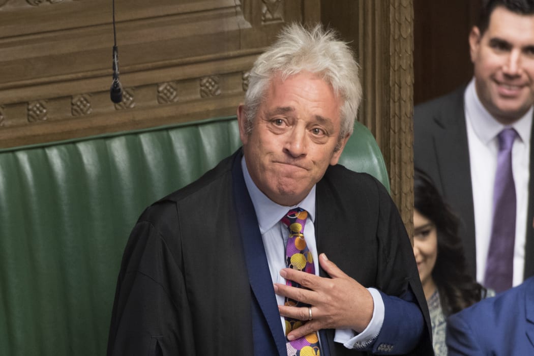 Speaker of the House of Commons John Bercow announces he will stand down by 31 October.