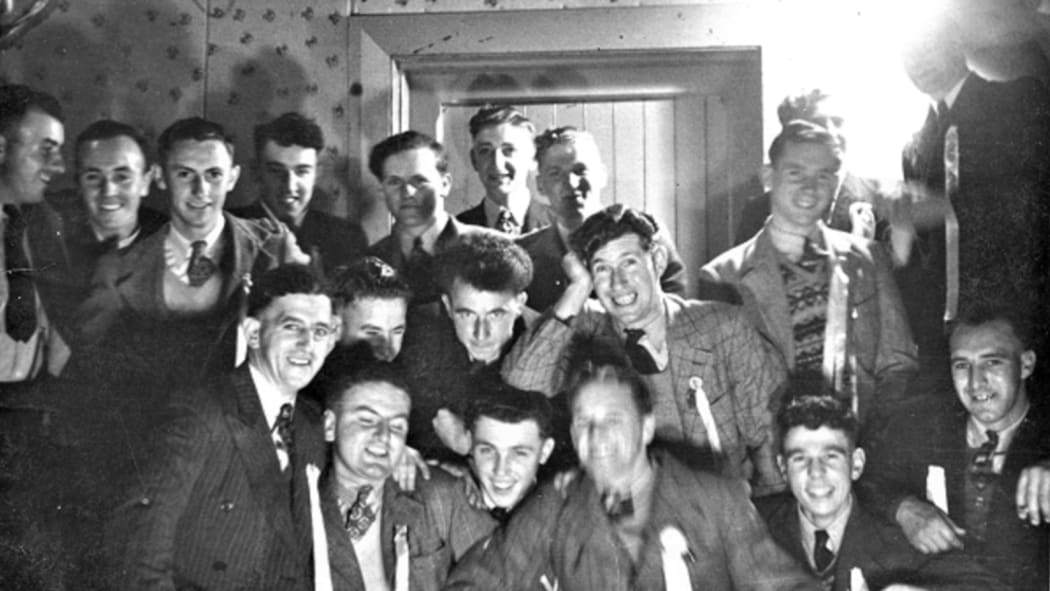 Harry Benjamín's photo of the 1949 Westport Old Boys Rugby Club.