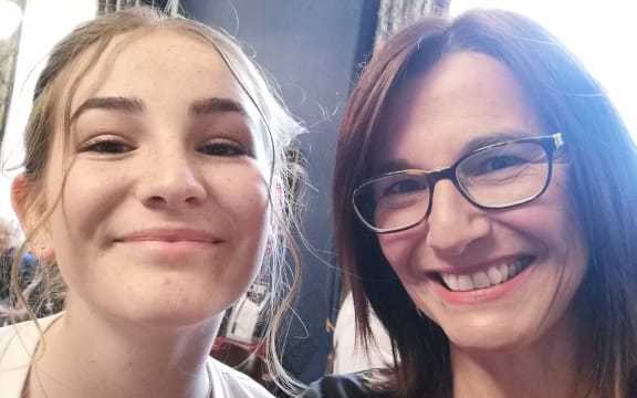 Nadia Leech and and her mother Kylie.